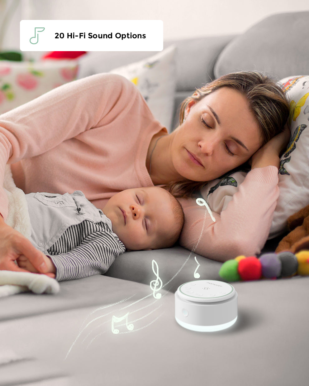 Momcozy Portable Baby Sound Machine - Long Battery Life