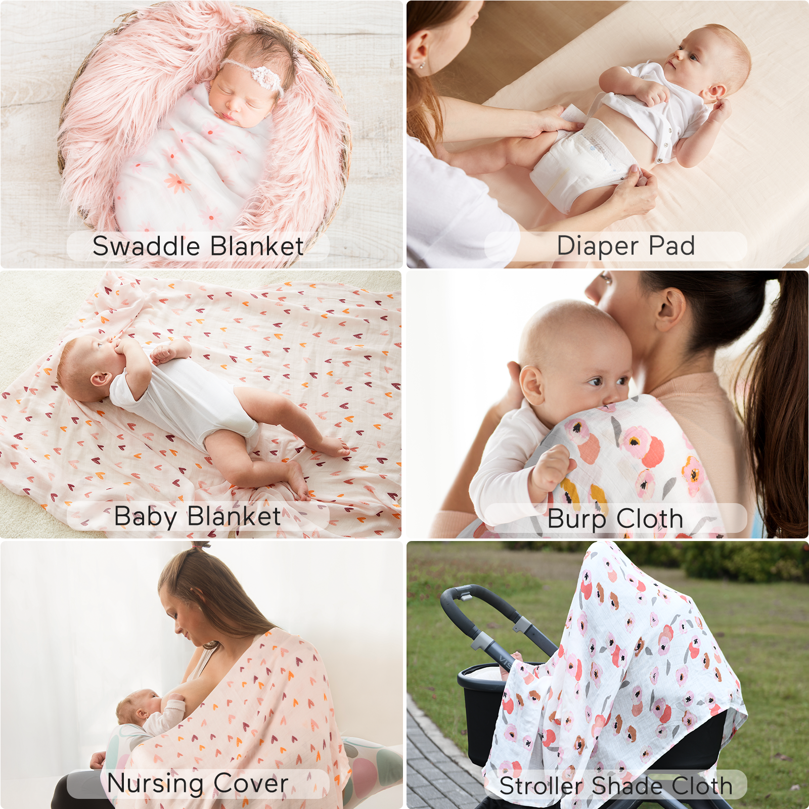 Momcozy Softness Upgrade Muslin Swaddle Blankets