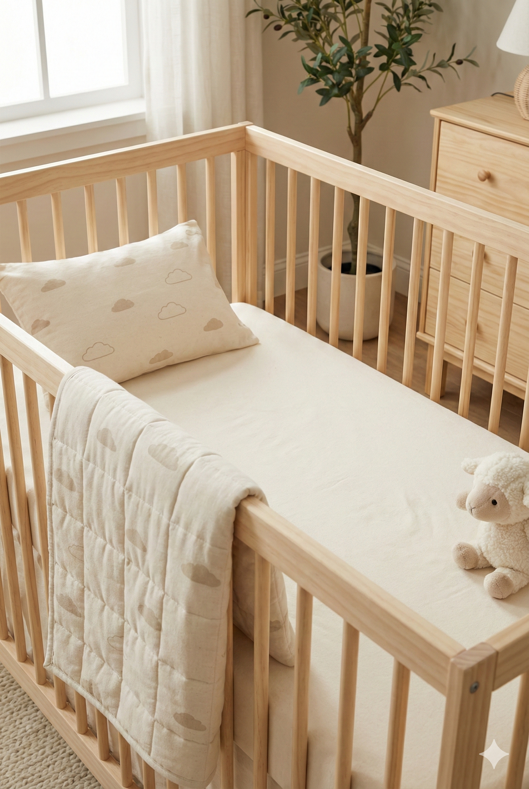CoolMurm Organic Cotton Crib Bedding Set