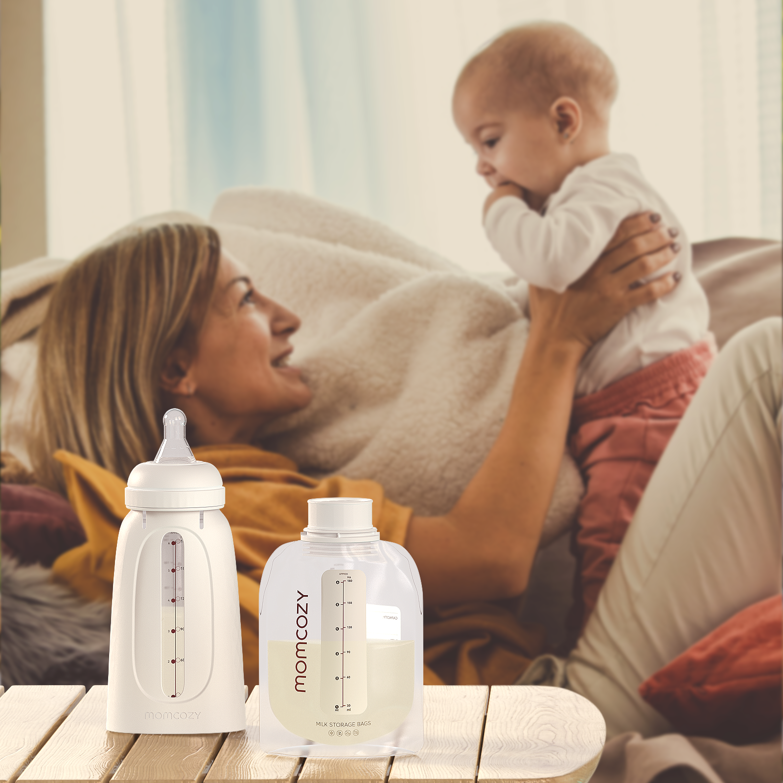 Momcozy Breast Milk Starter Bottle Kit