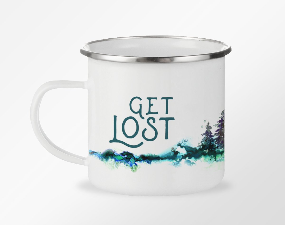 Get Lost Enamel Camp Mug