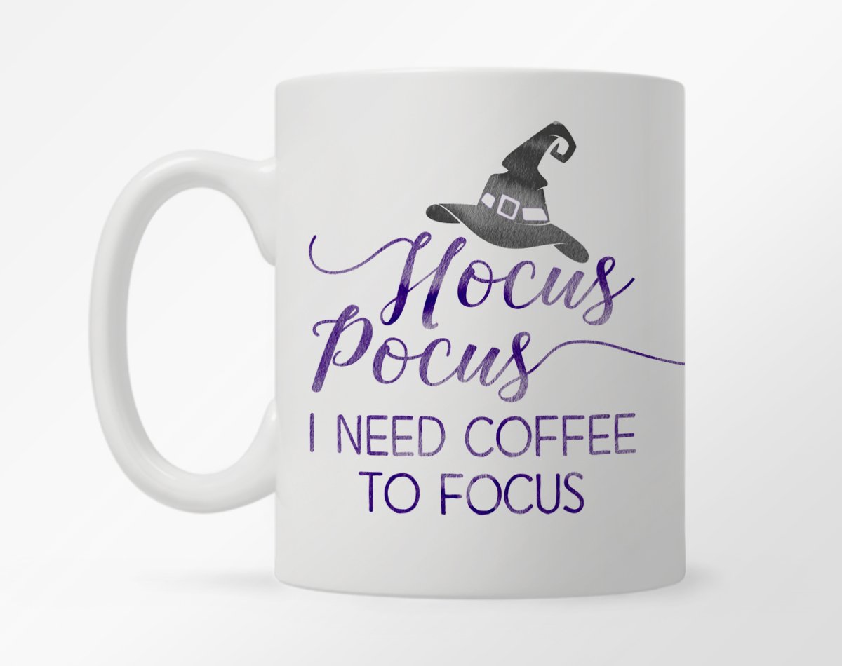 Hocus Pocus I Need Coffee to Focus Mug