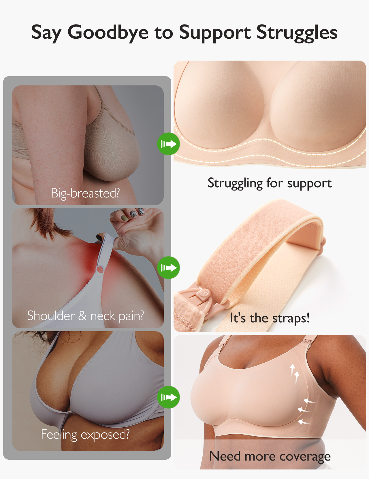 Function - U Side Support Busty Nursing Bra