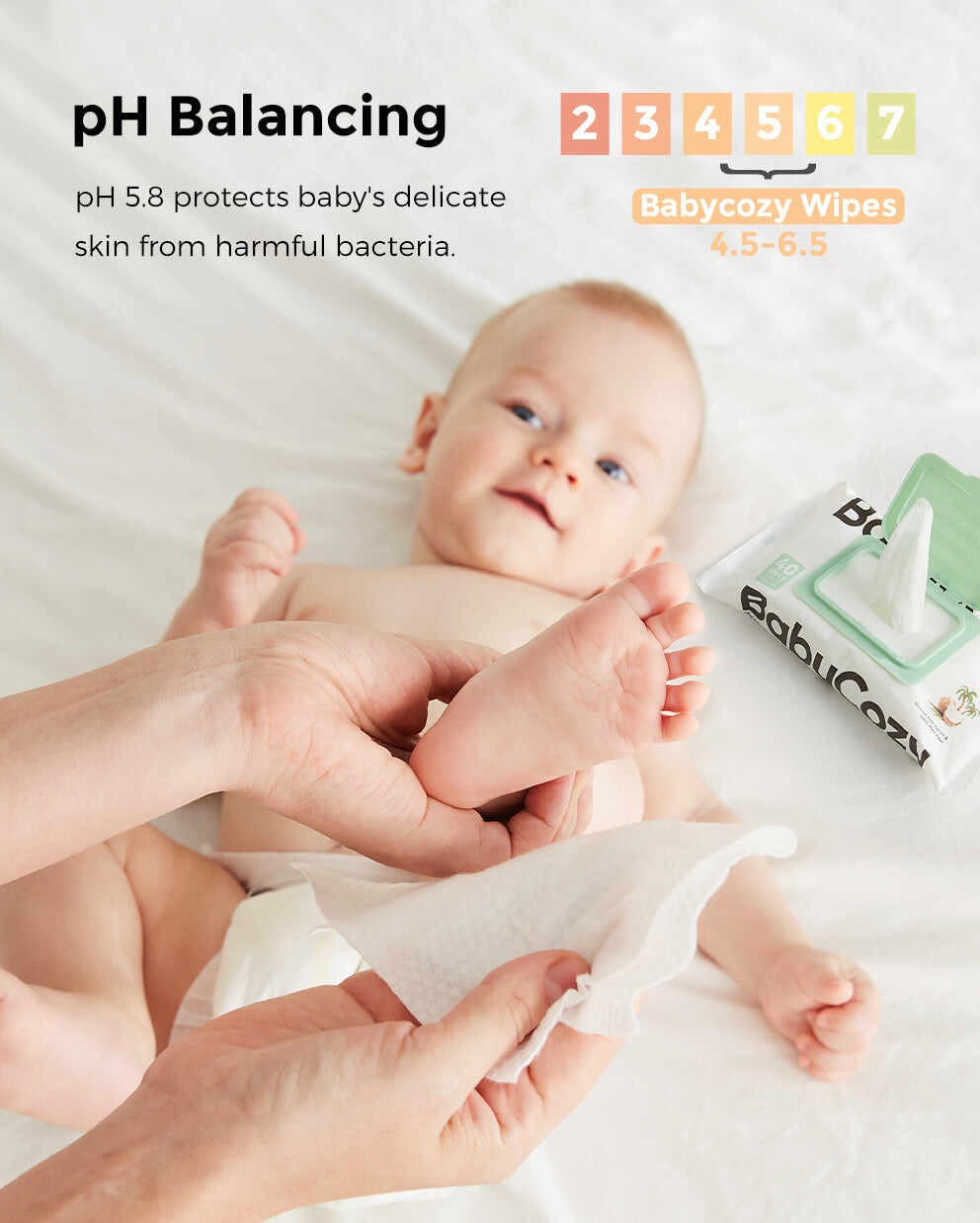 BabyCozy 婴儿滋润湿巾（6 包，240 片）