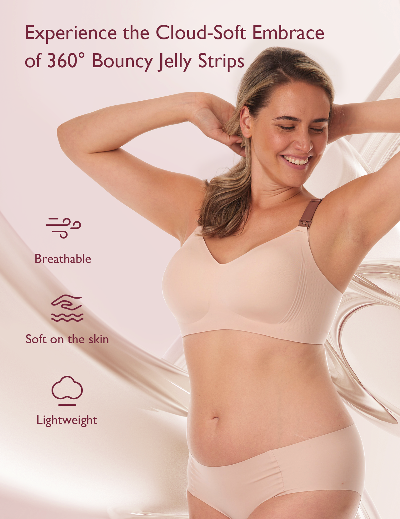 Stylish - V Jelly Strip Lift Nursing Bra