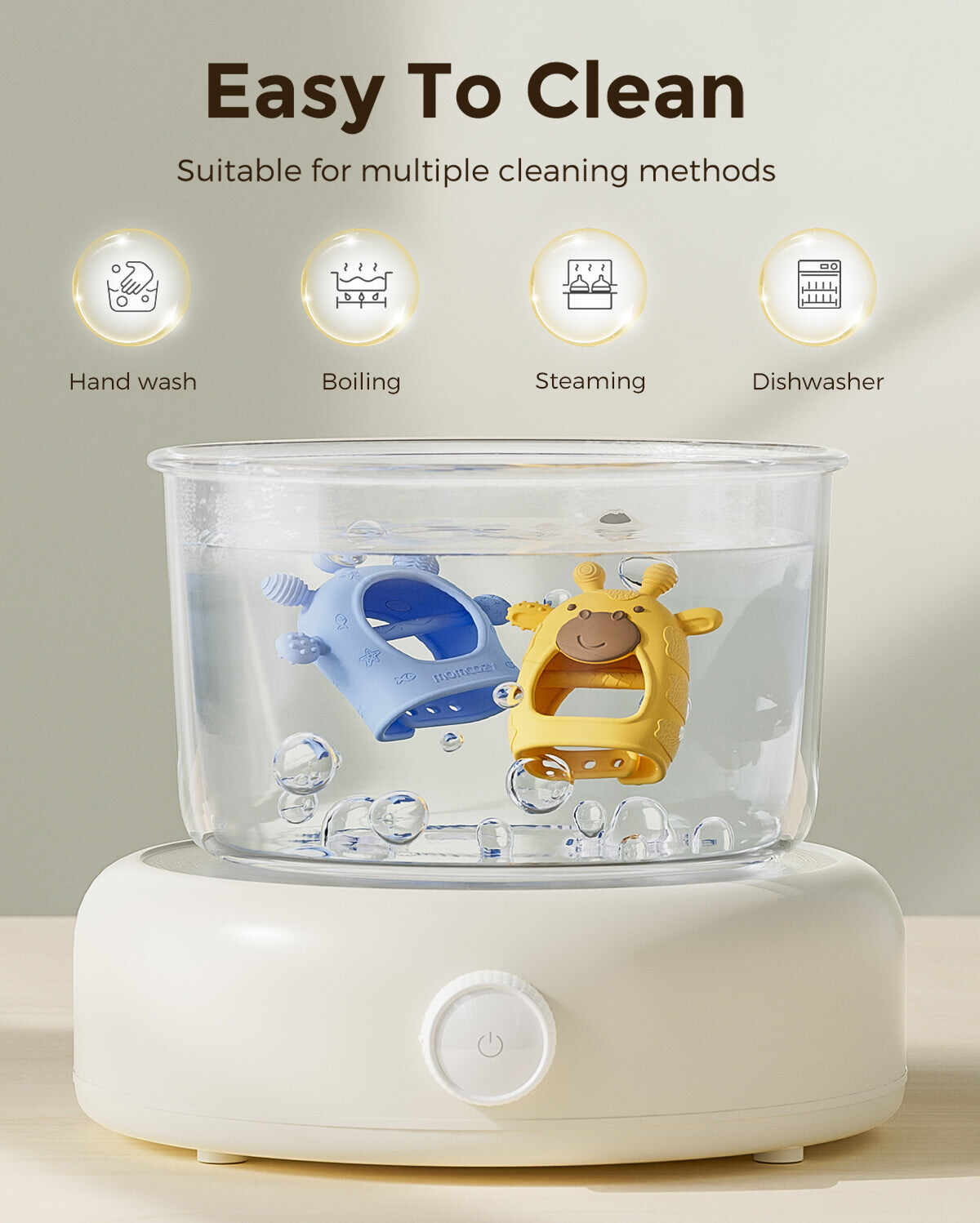 Momcozy 婴儿牙胶玩具 - 牙胶手套