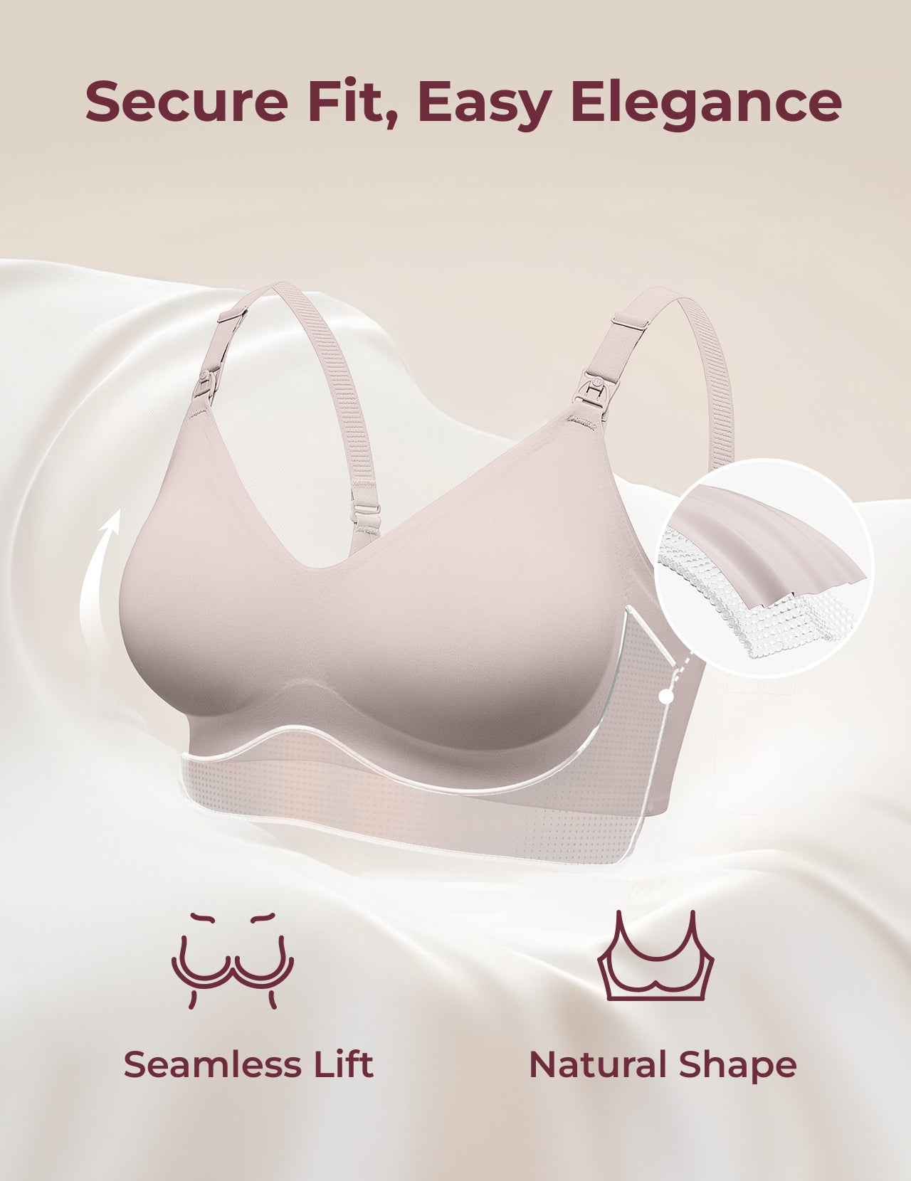 SMOOTH - Ultra Soft & Omni Maternity Nursing Bra-YN21