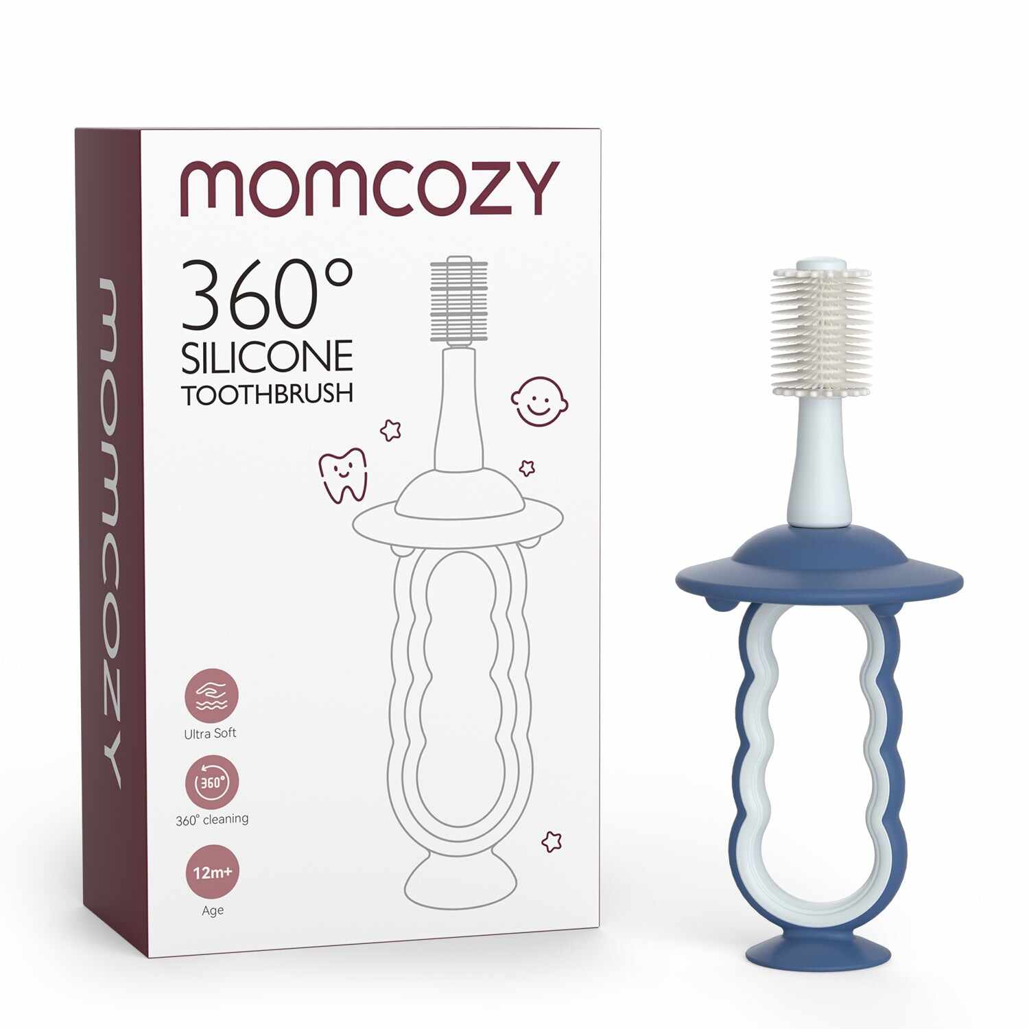 Momcozy 口腔护理系列： 婴儿手指牙刷、湿巾牙刷、舌苔清洁器和牙刷