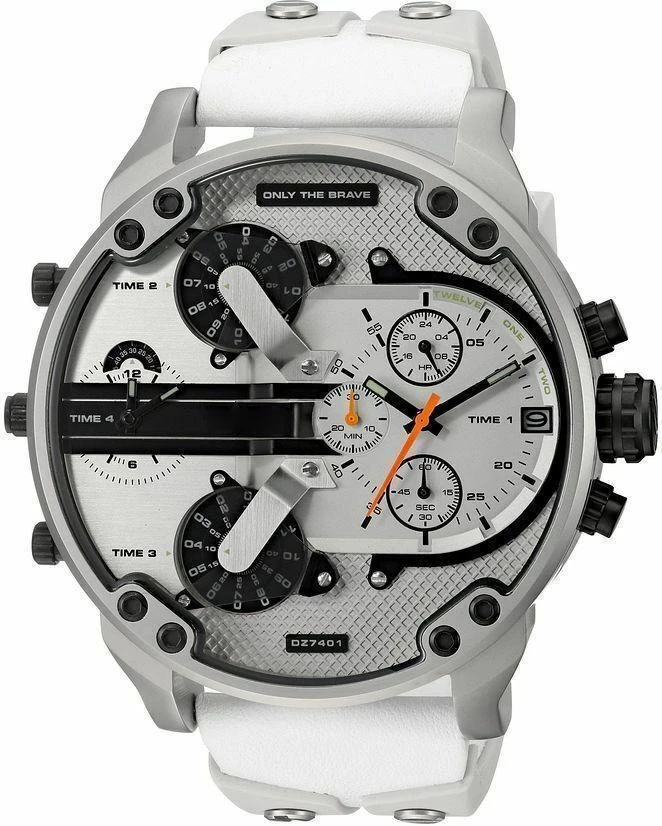 Buy 2 Free Shipping-2.0 Quartz Stainless Steel and Leather Chronograph Watch