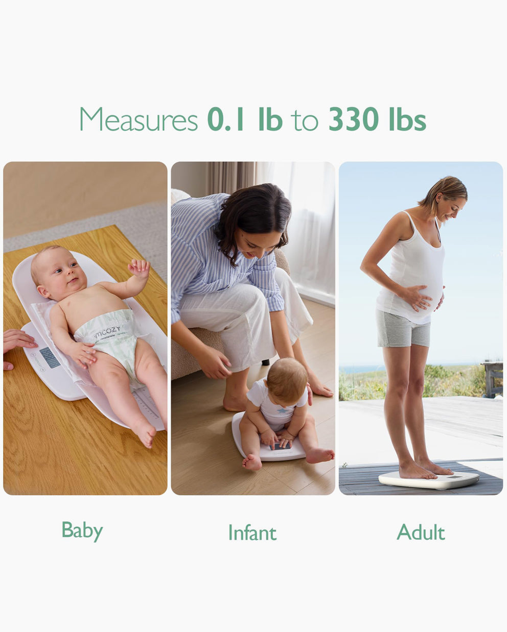 Momcozy Multi-Function Baby Scale - Weight & Height Measurement