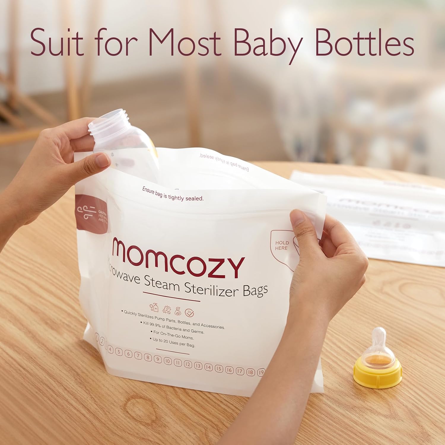 Momcozy Microwave Steam Sterilizer Bags