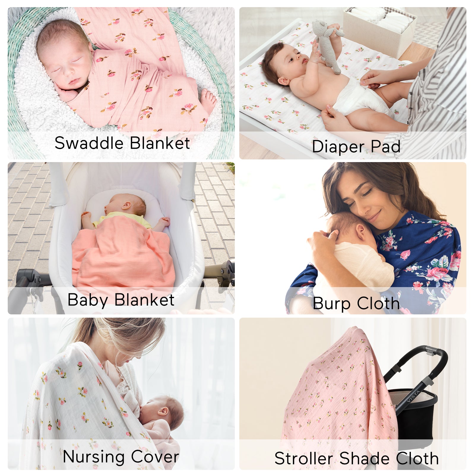 Momcozy Softness Upgrade Muslin Swaddle Blankets