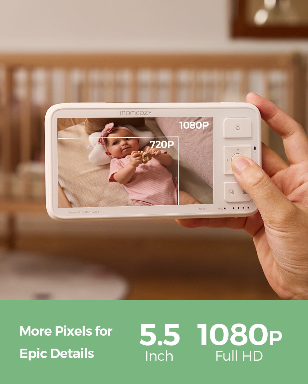 Momcozy 5.5'' Full HD Video Baby Monitor - BM03