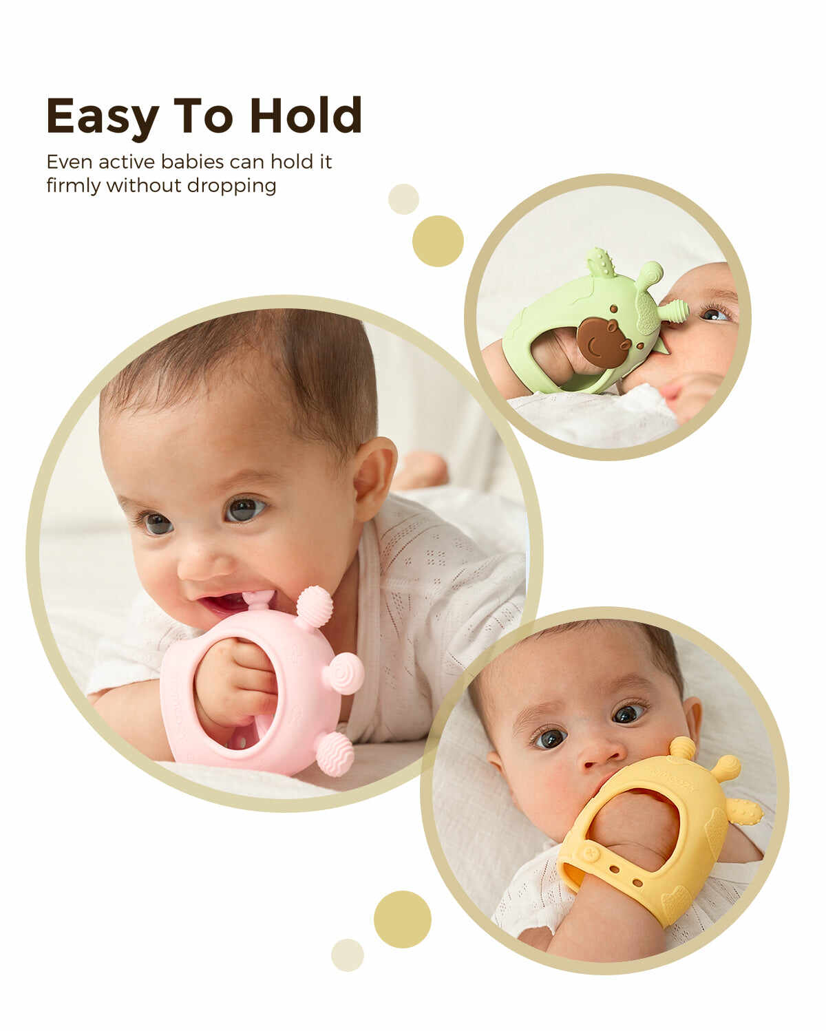 Momcozy 婴儿牙胶玩具 - 牙胶手套