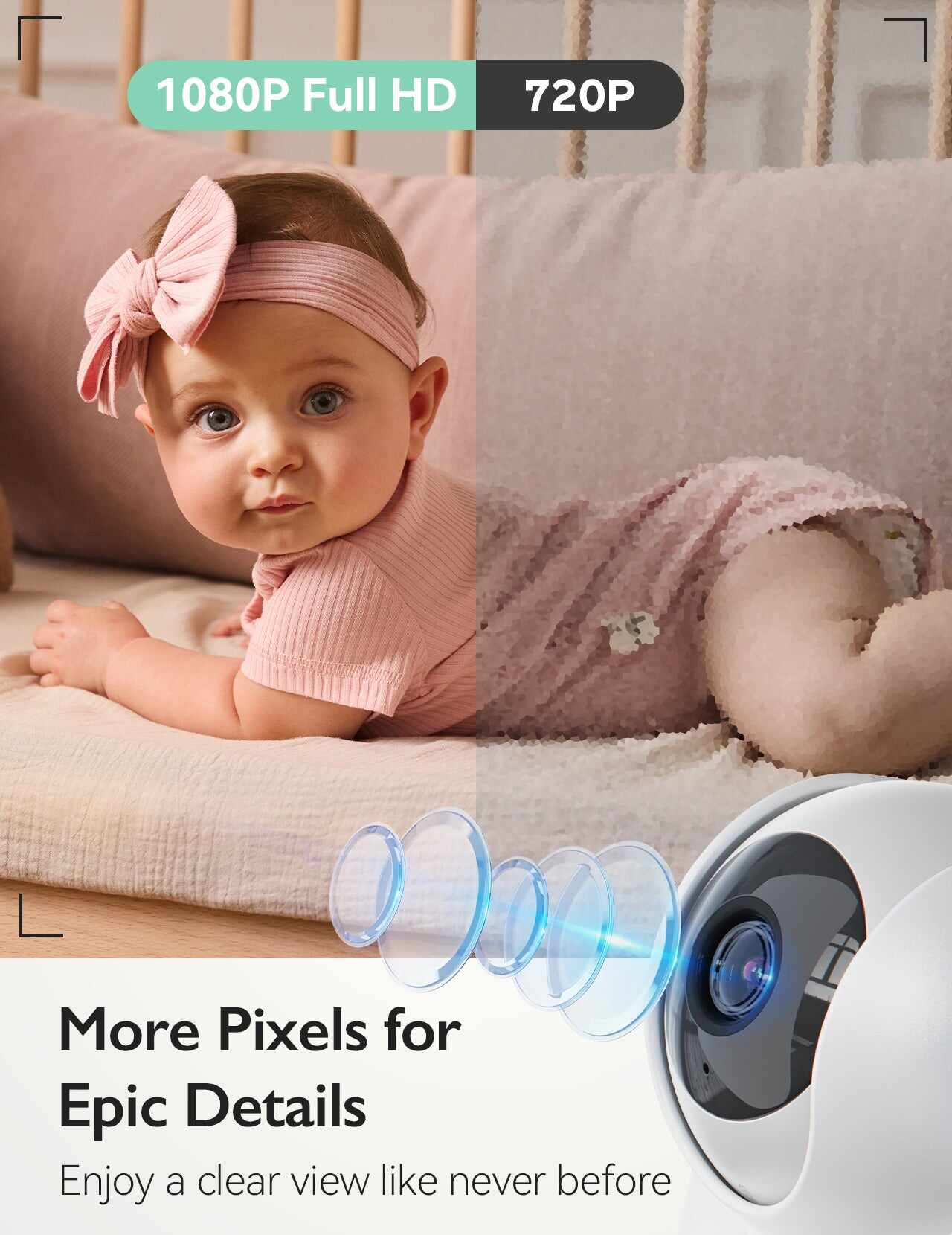 Momcozy 5.5''全高清视频婴儿监视器 - BM03