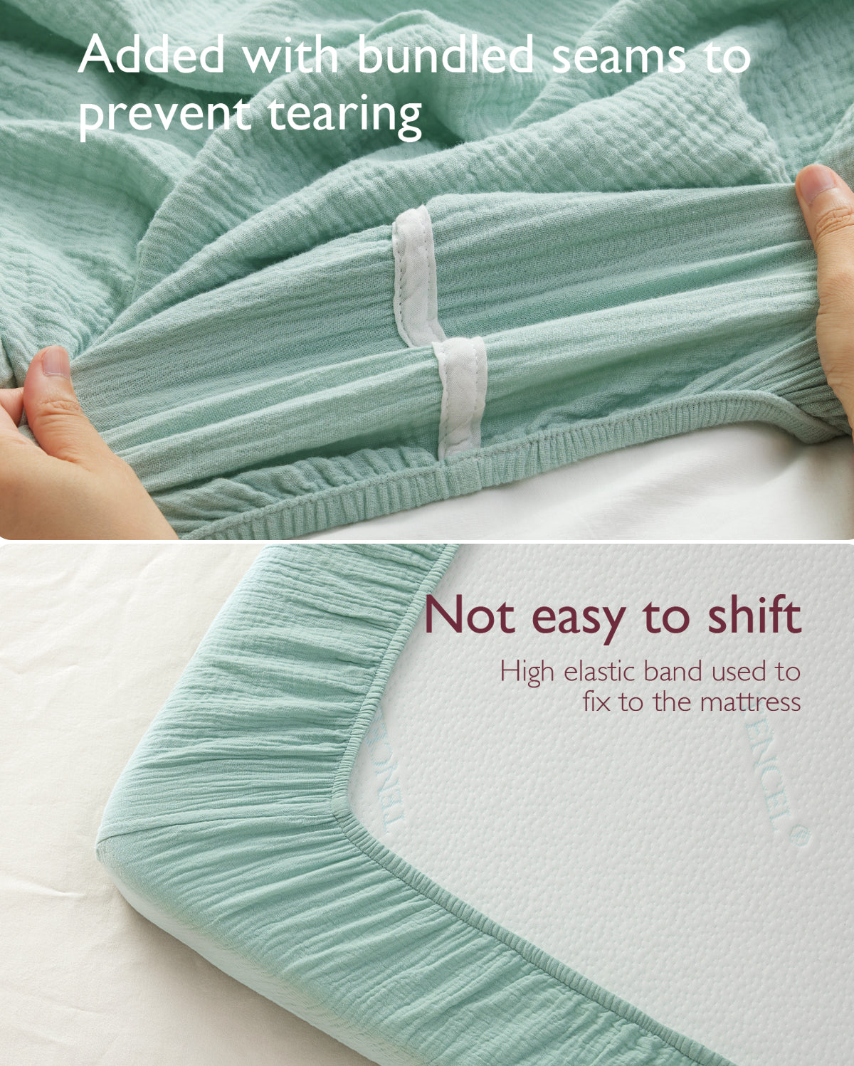 Momcozy Muslin Fitted Crib Sheets - 2 sizes