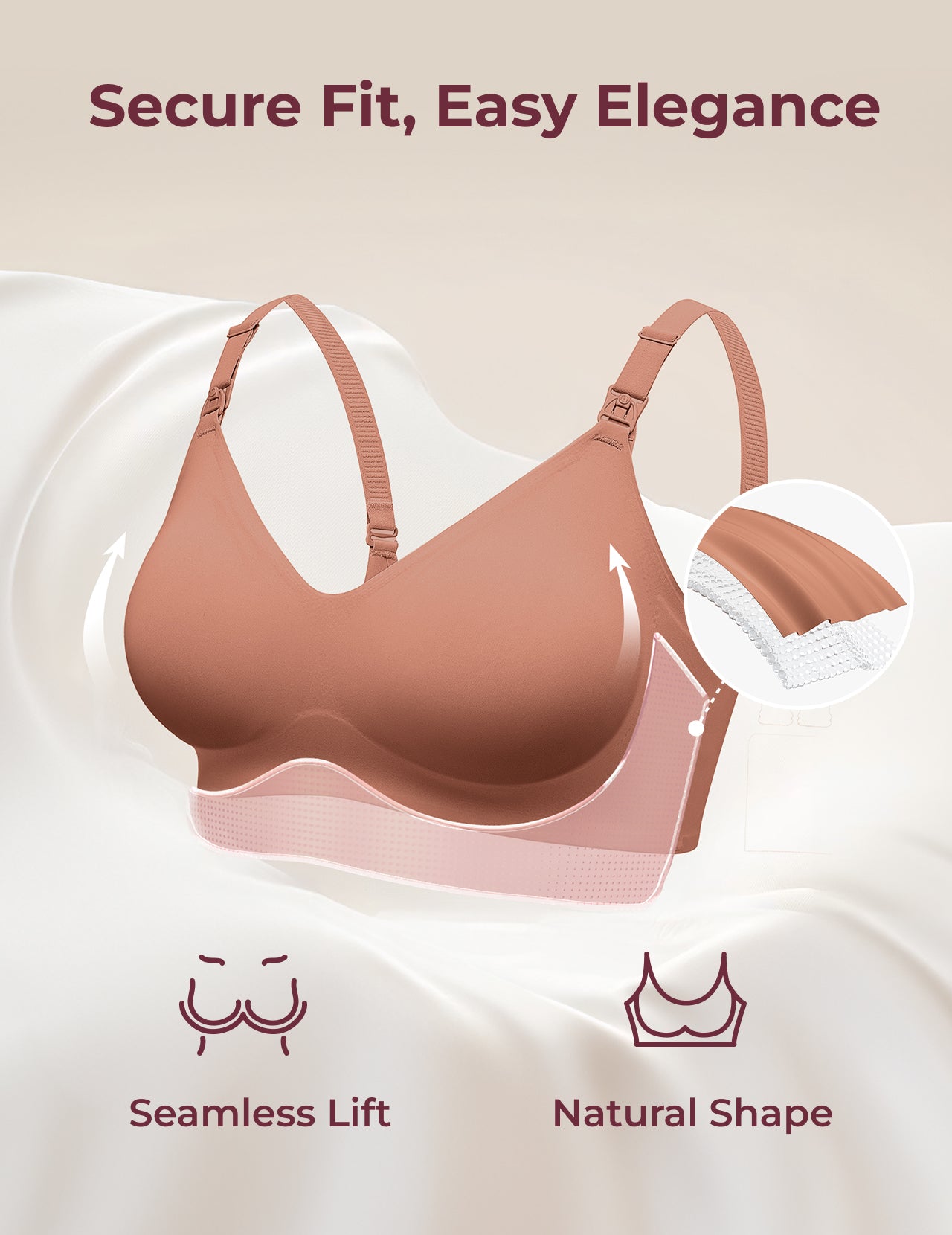 SMOOTH - Ultra Soft & Omni Maternity Nursing Bra-YN21