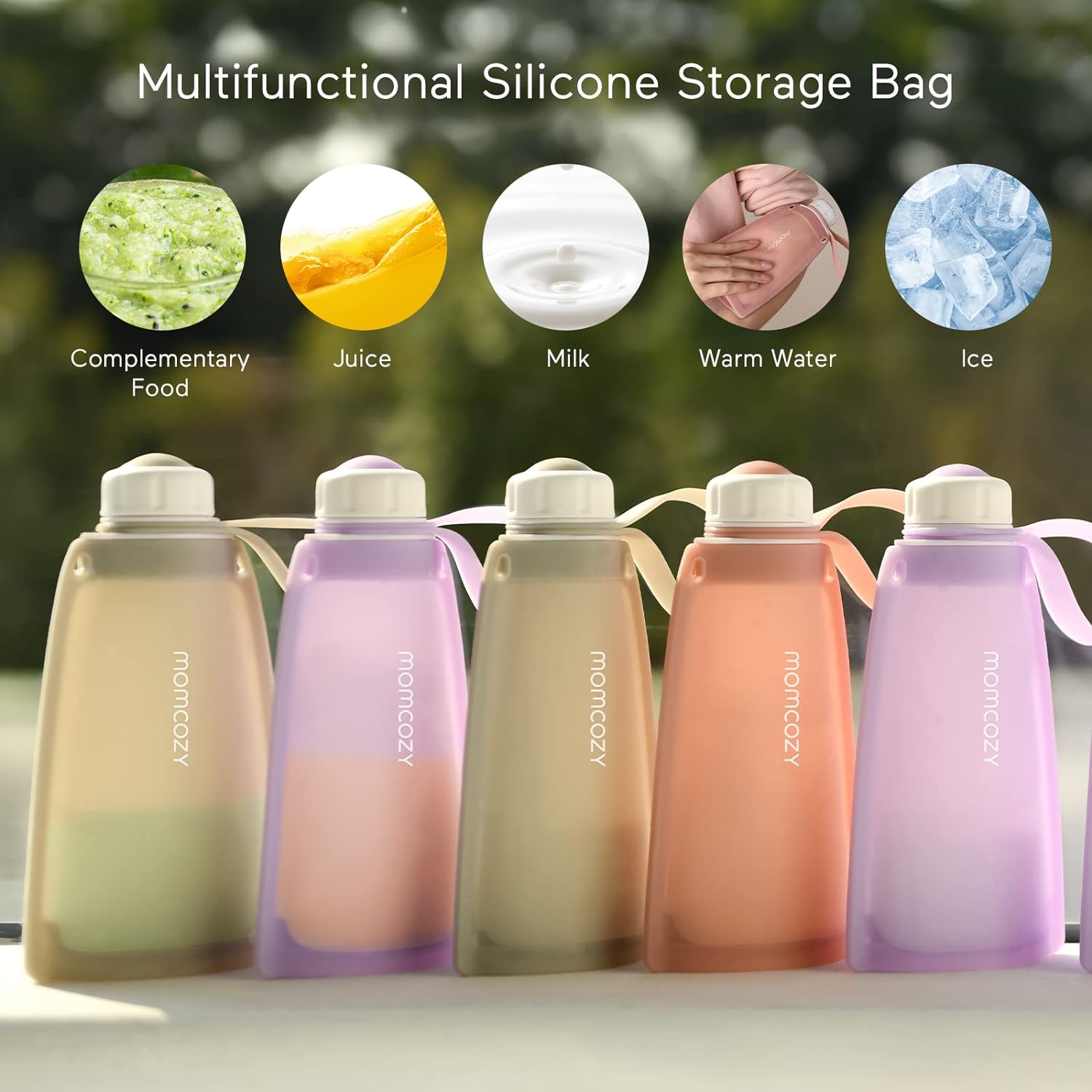 Reusable Silicone Breastmilk Bags for Breastfeeding