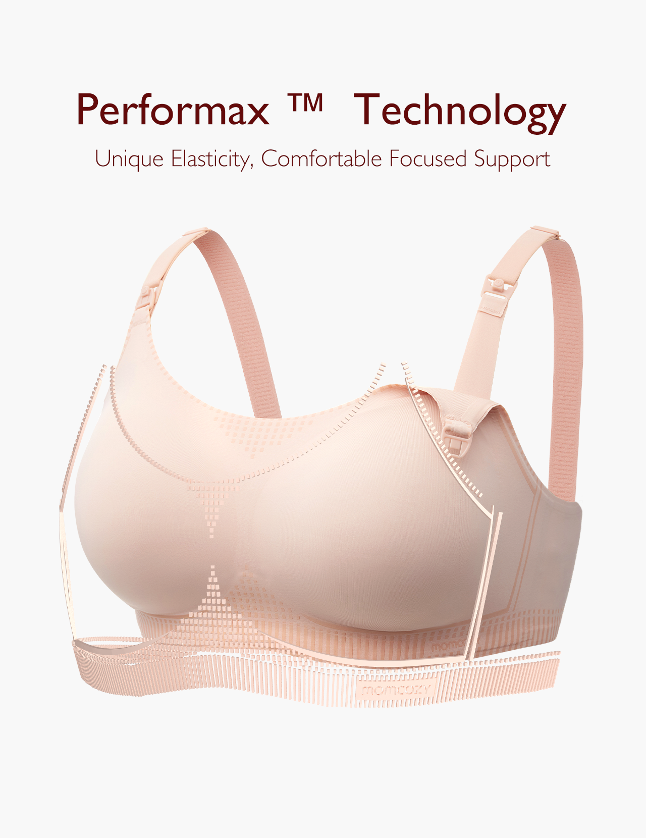 Function - 采用 Performax 技术的 U 液体氨纶印花哺乳文胸