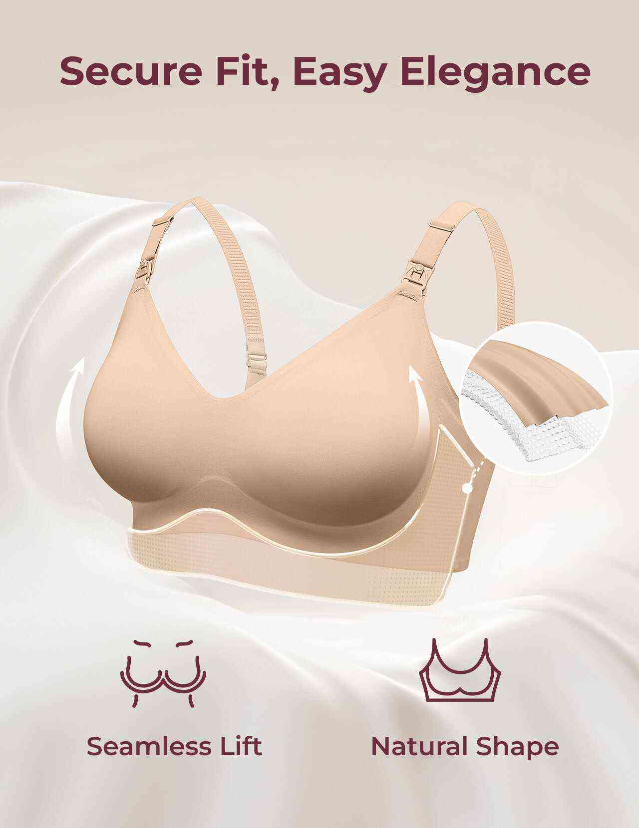 SMOOTH - 超柔软全方位孕妇哺乳文胸-YN21