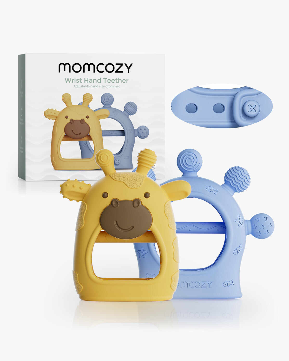 Momcozy 婴儿牙胶玩具 - 牙胶手套