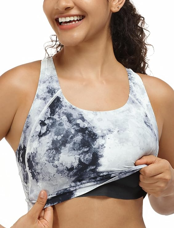 Second-Skin Bra Kongya Balance Sports Bra Water-dyed Print