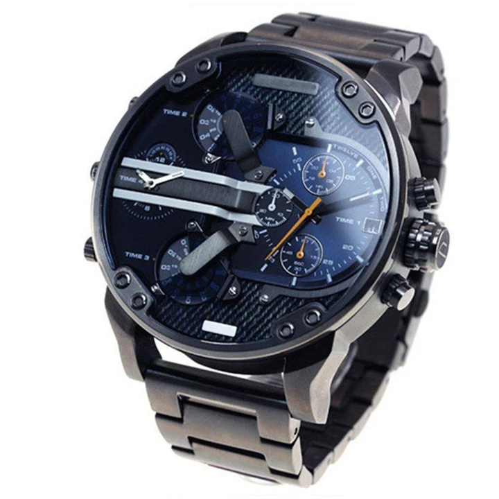 Buy 2 Free Shipping-2.0 Quartz Stainless Steel and Leather Chronograph Watch