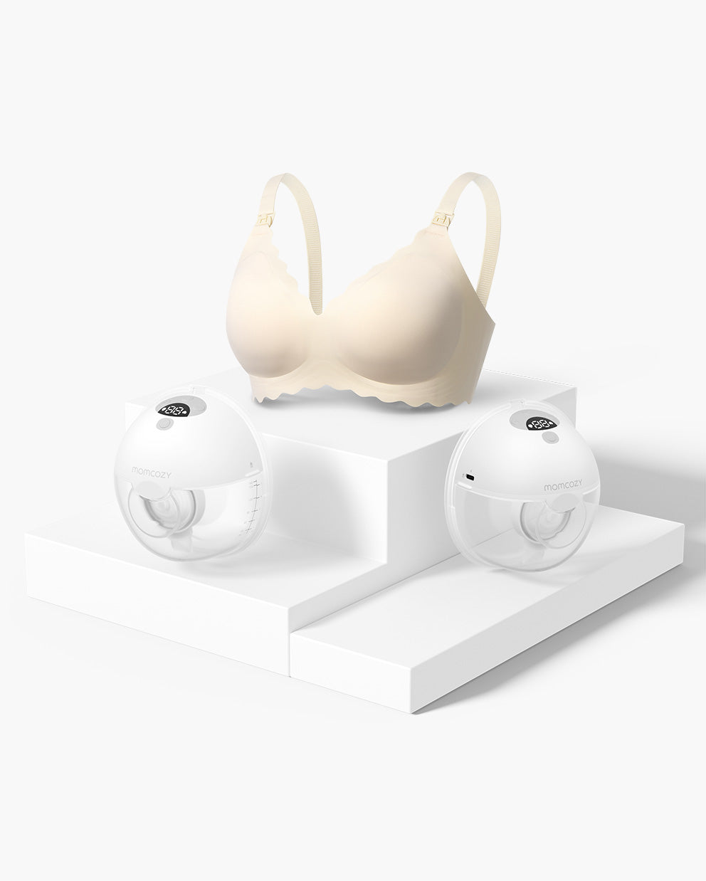 M5 Bra Bundle: Double M5 Wireless Hands-free Breast Pump and Jelly Strip Bra(YN46)