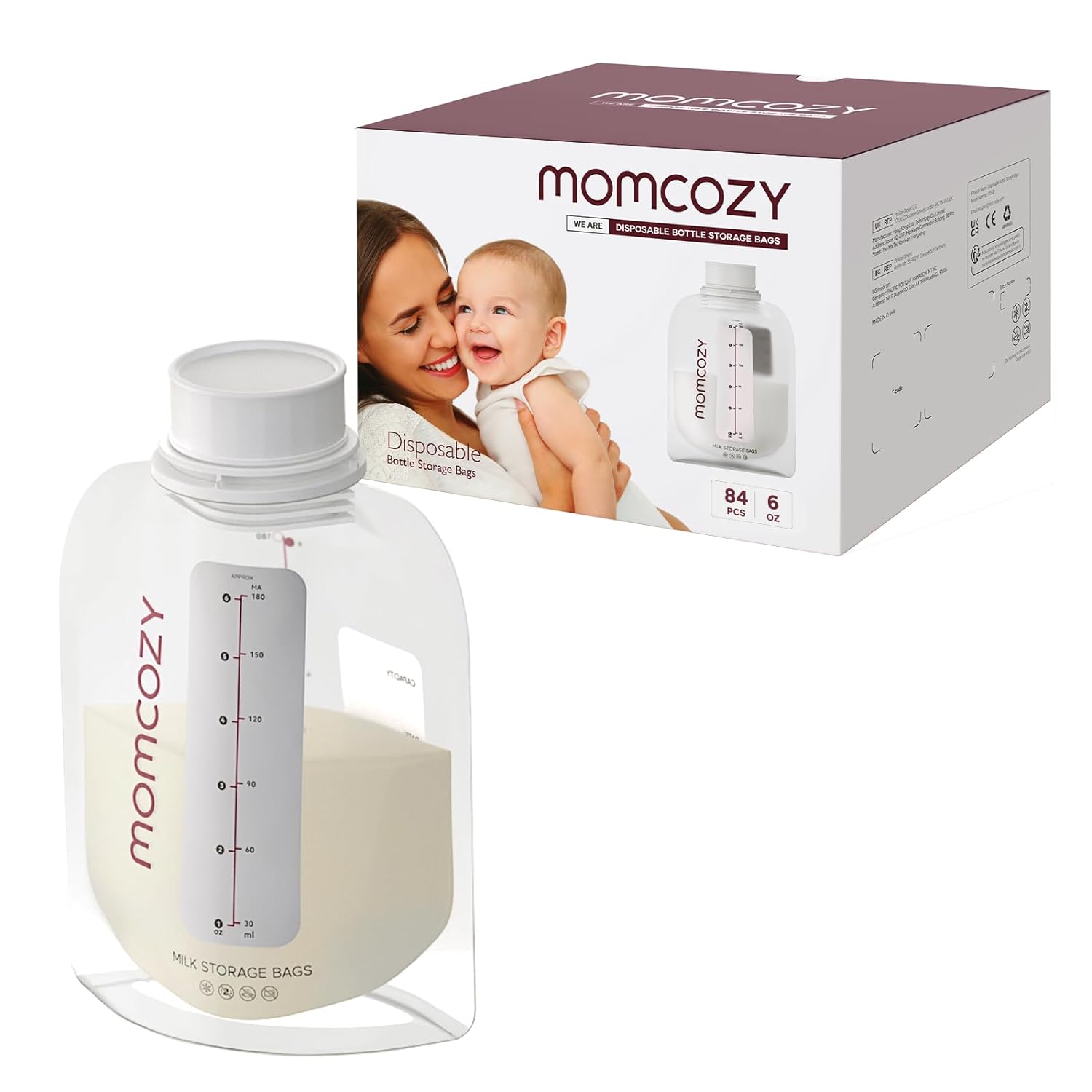 Breast Milk Storage Bags for Momcozy Starter Bottle Kit