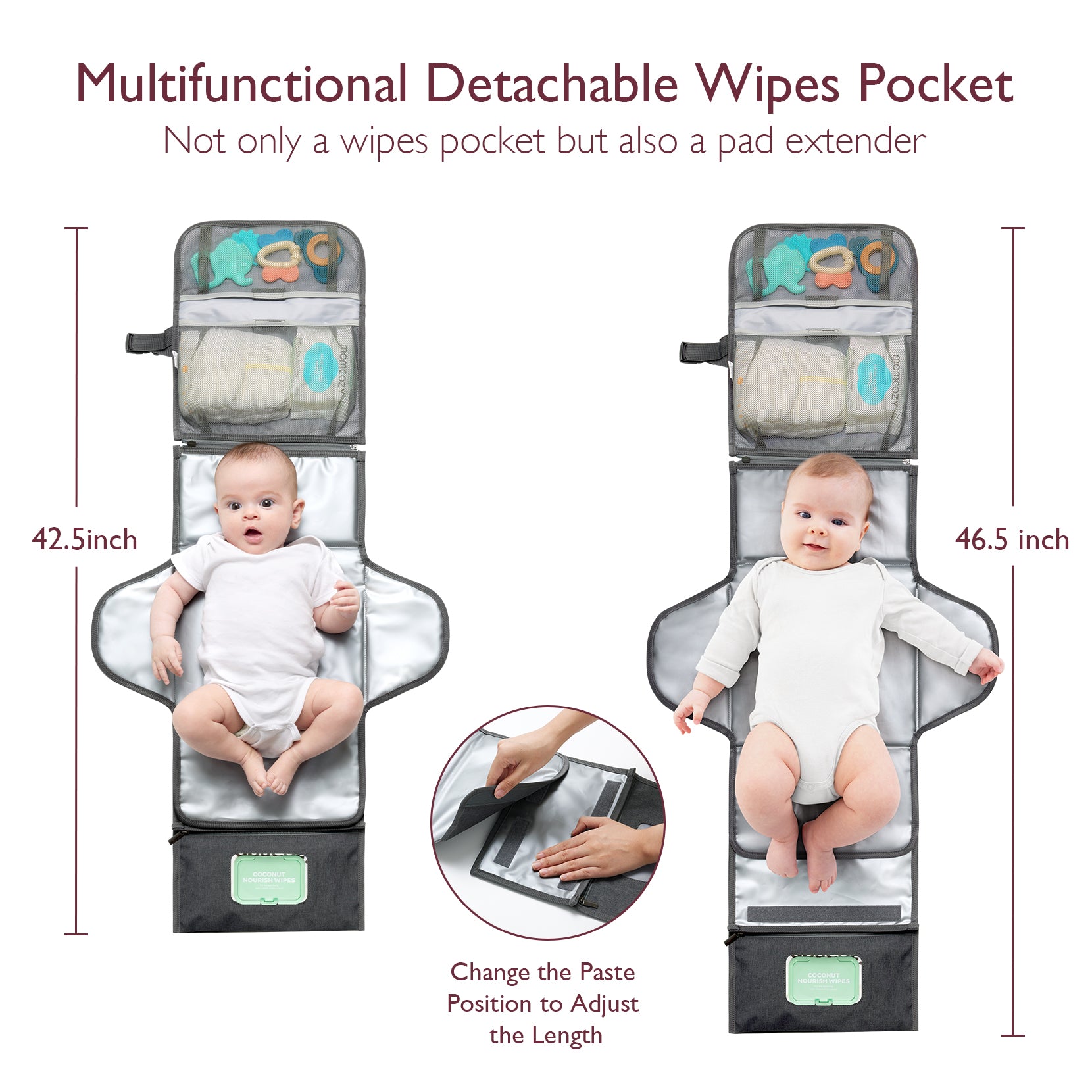 Momcozy 2-in-1 Diaper Changing Pad Bag - Portable Diaper Changing Pad