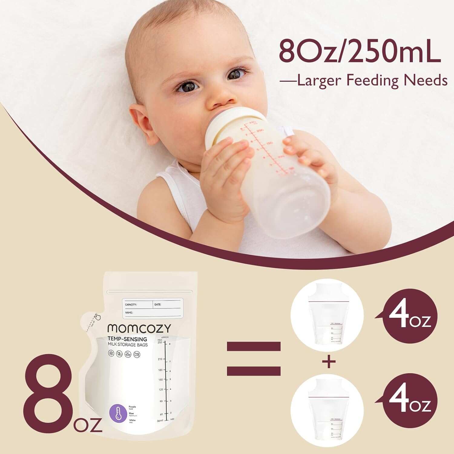 Momcozy 喷嘴式母乳储存袋