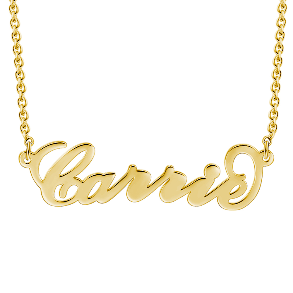 Custom Carrie Style Name Necklace