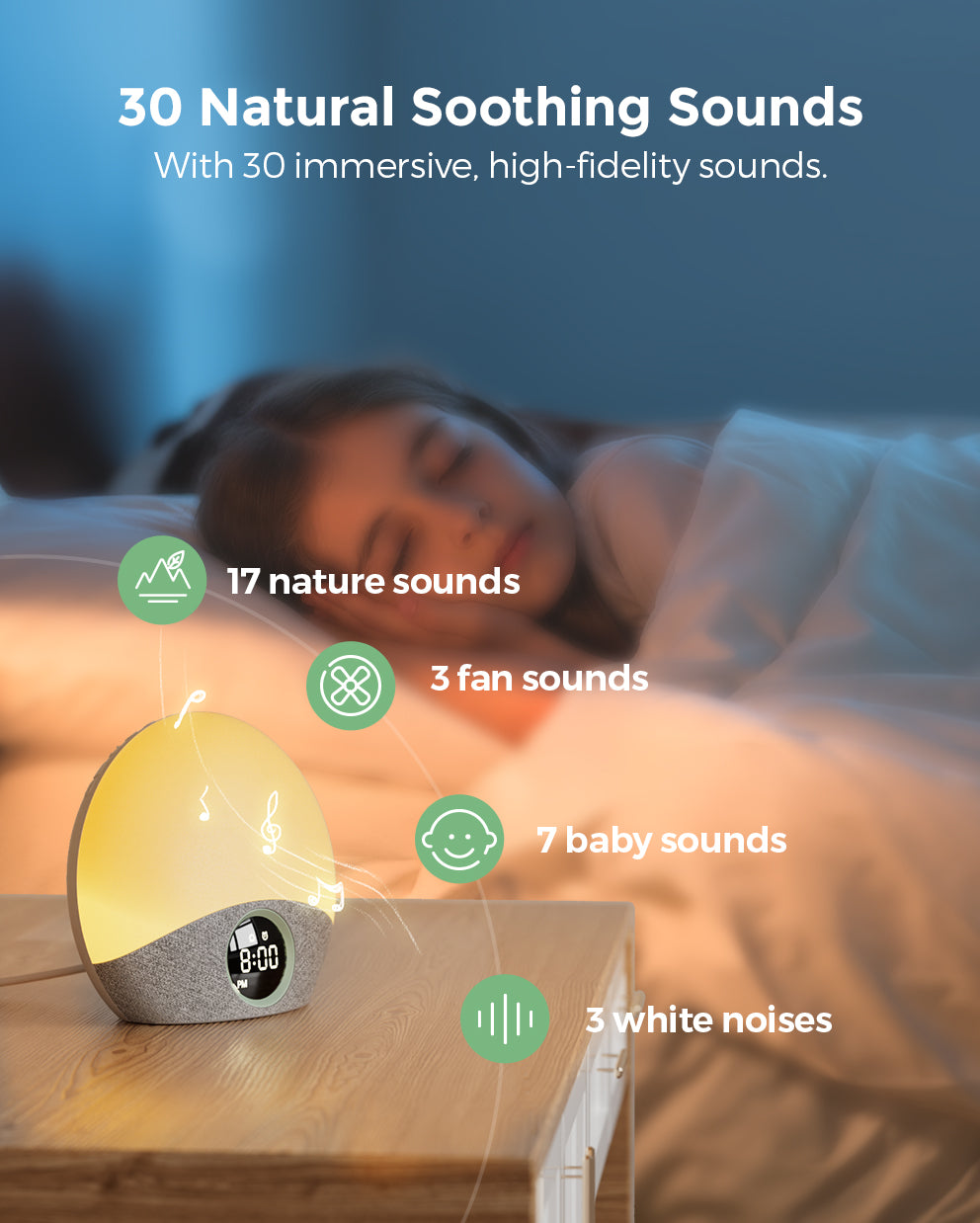 Momcozy Sunrise Sound Machine -  Wake-up Light