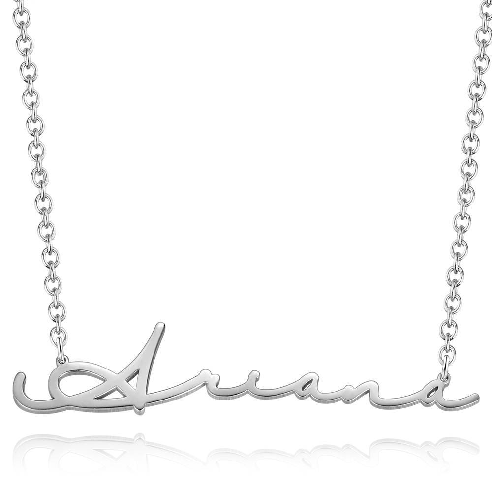 Customized Signature Style Name Necklace Personalized Nameplate Jewelry