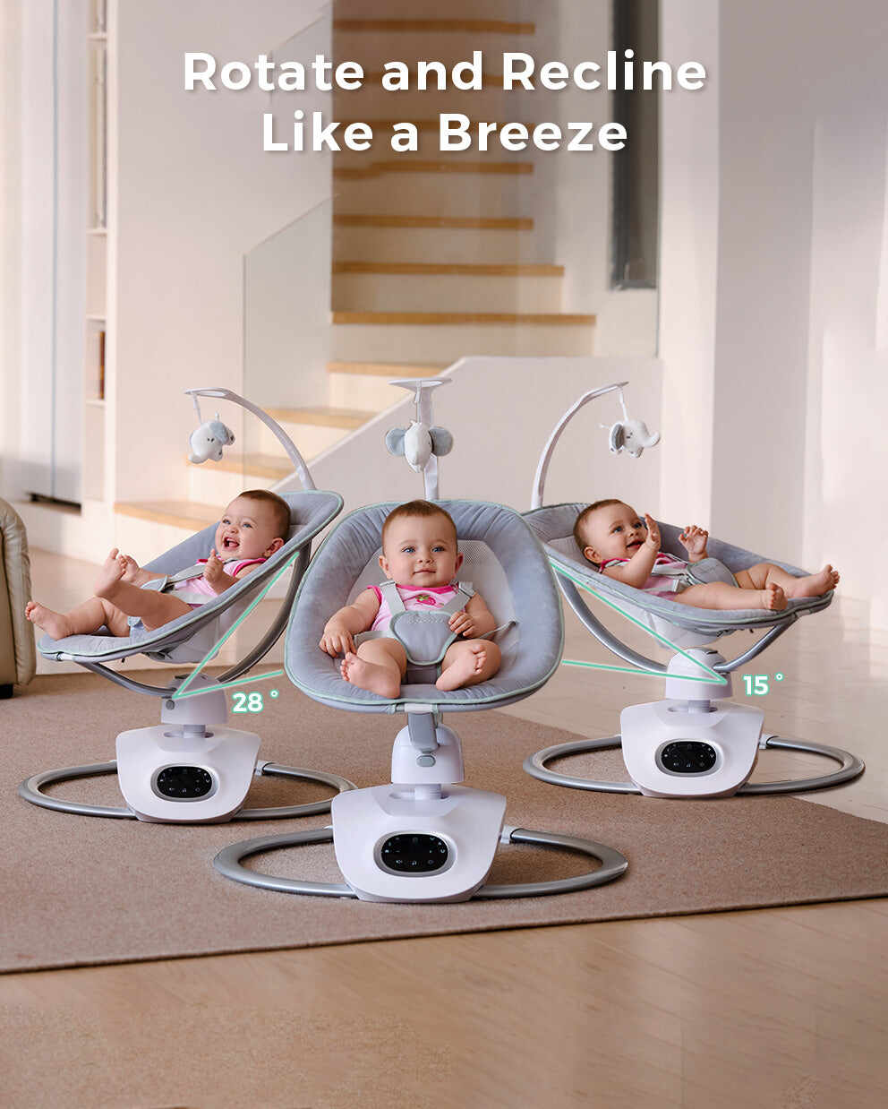 Momcozy CocoSway 3D 动感电动婴儿摇椅