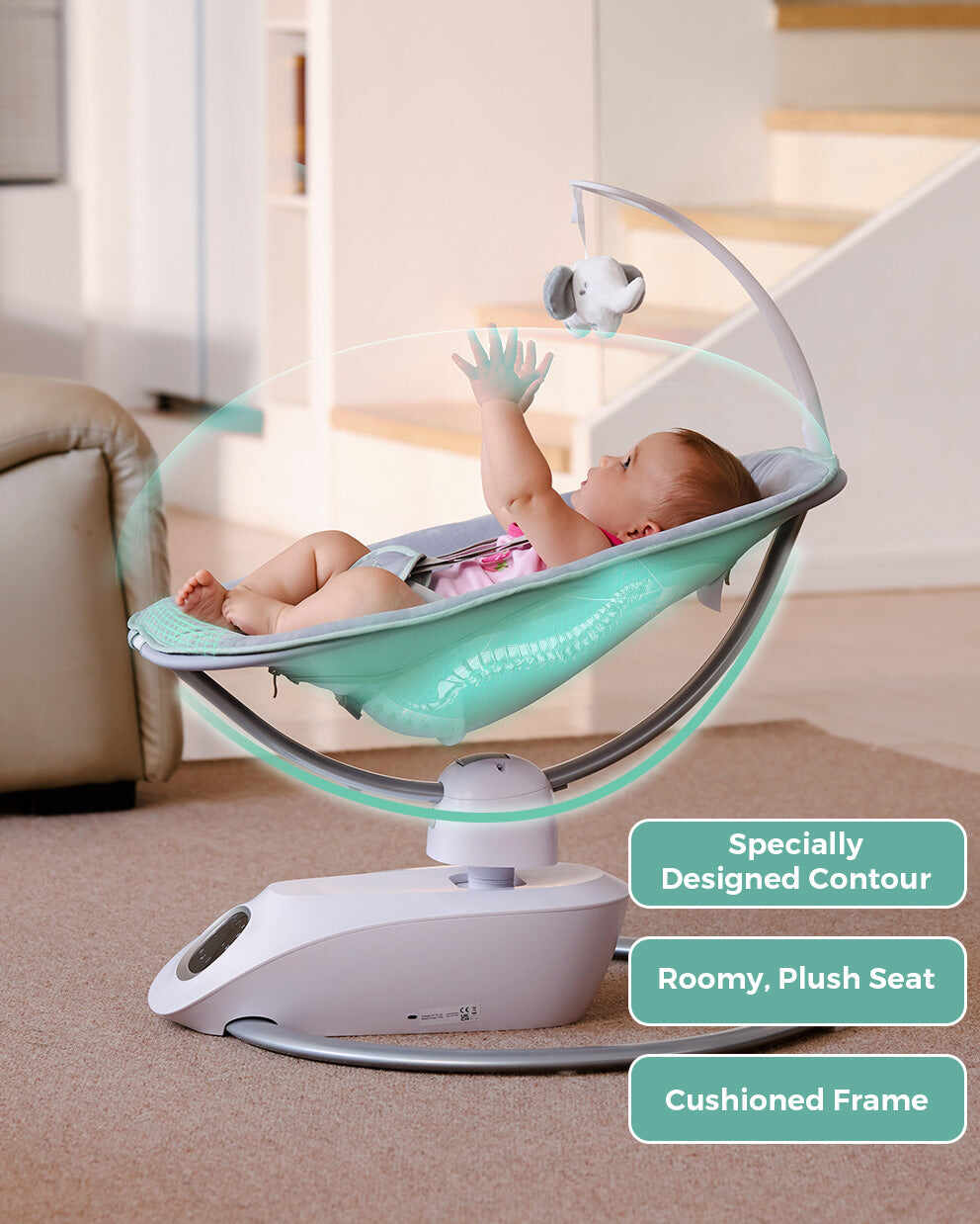 Momcozy CocoSway 3D 动感电动婴儿摇椅