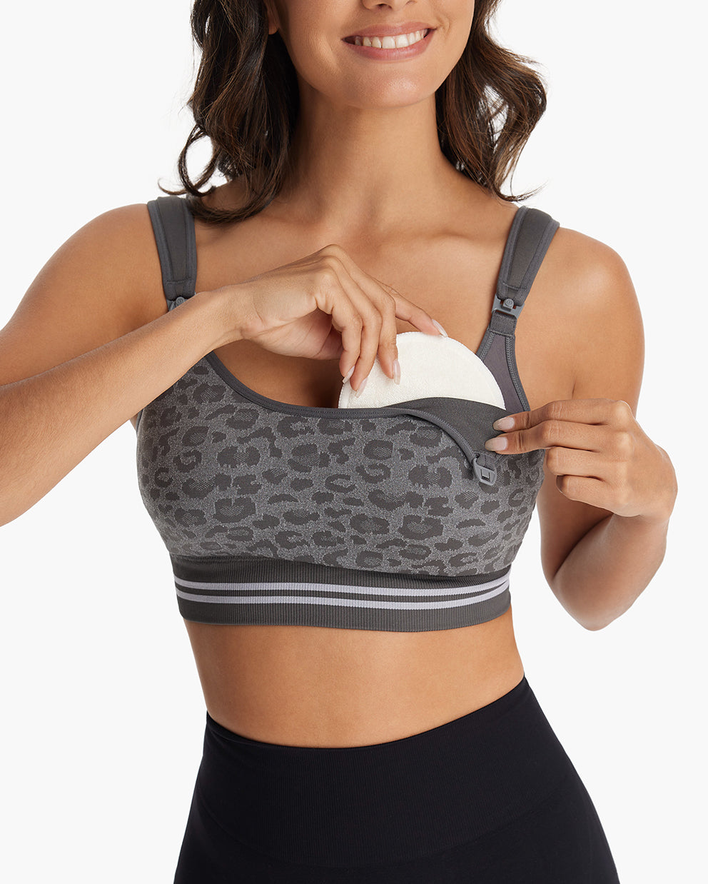 DEX - 4-in-1 Hands Free Seamless Stretch Fabric Pumping Bra-HF022