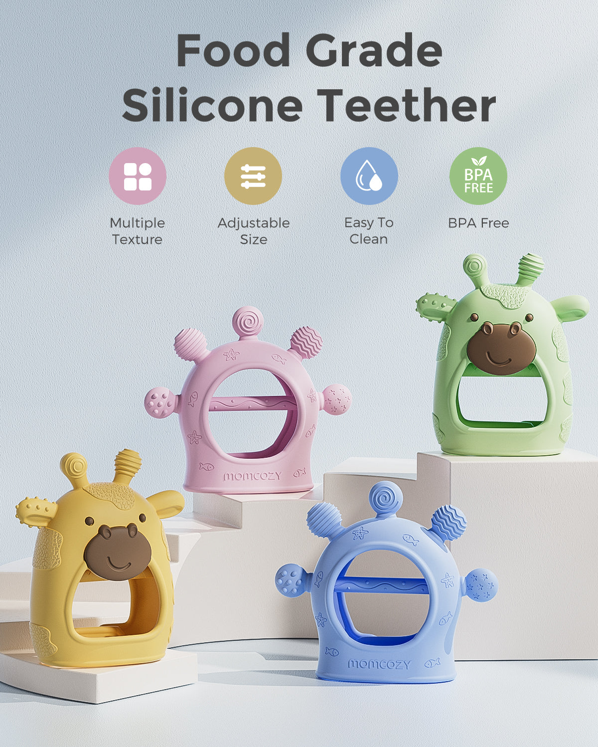 Momcozy Baby Teether Toys - Teething Mitten