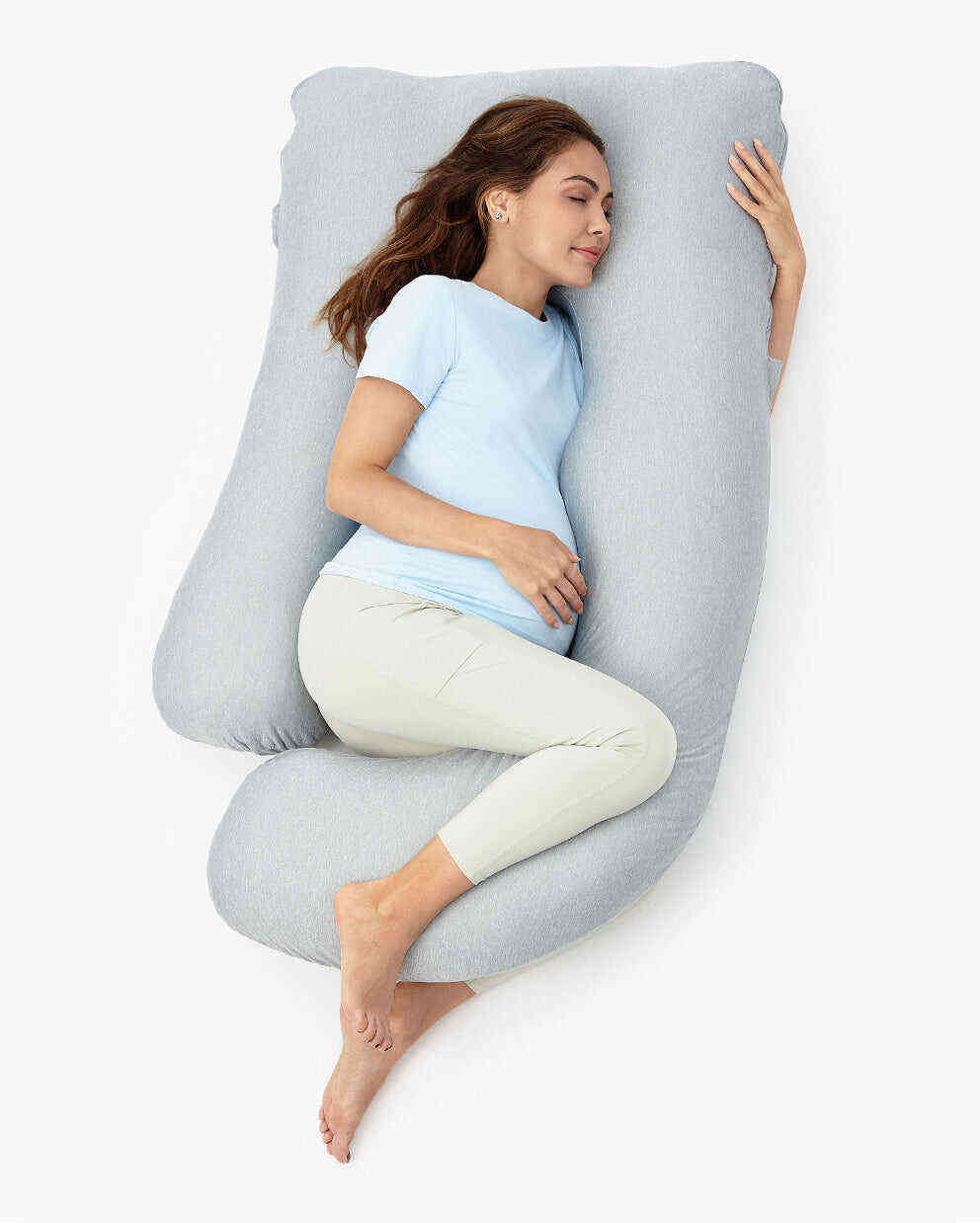 U 形清凉布料孕妇枕