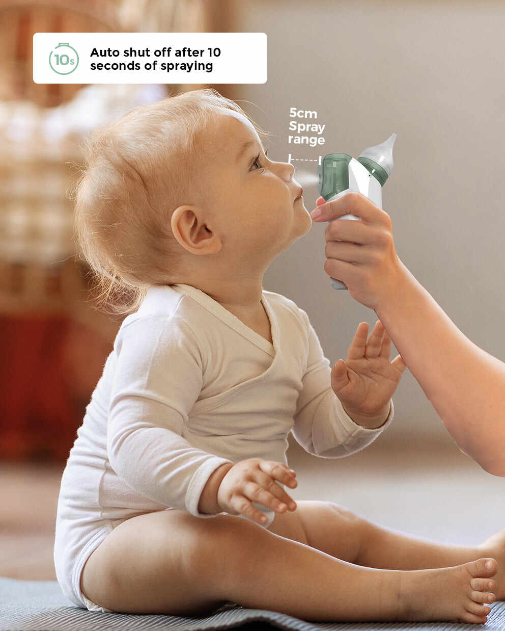 Momcozy 婴儿二合一吸鼻器 (带喷雾器)