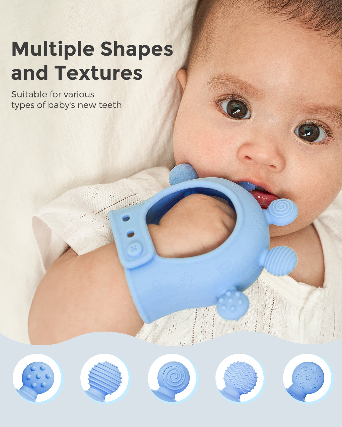 Momcozy Baby Teether Toys - Teething Mitten