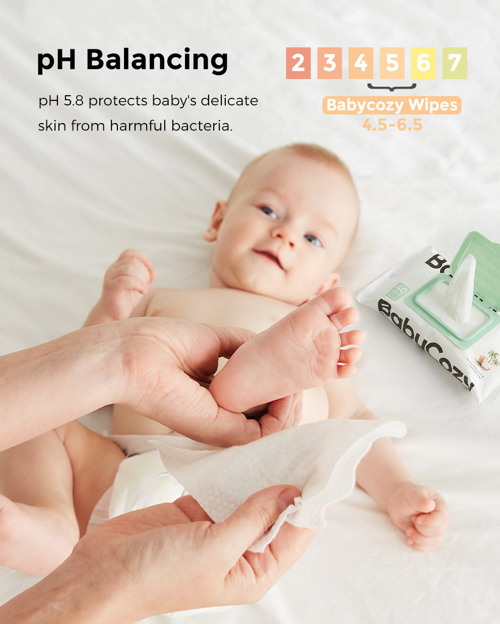 BabyCozy Baby Nourish Wipes (6 Packs, 240 Wipes)