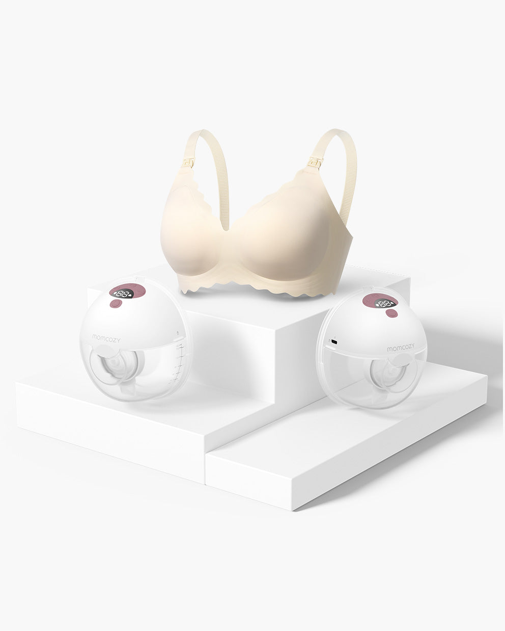 M5 Bra Bundle: Double M5 Wireless Hands-free Breast Pump and Jelly Strip Bra(YN46)