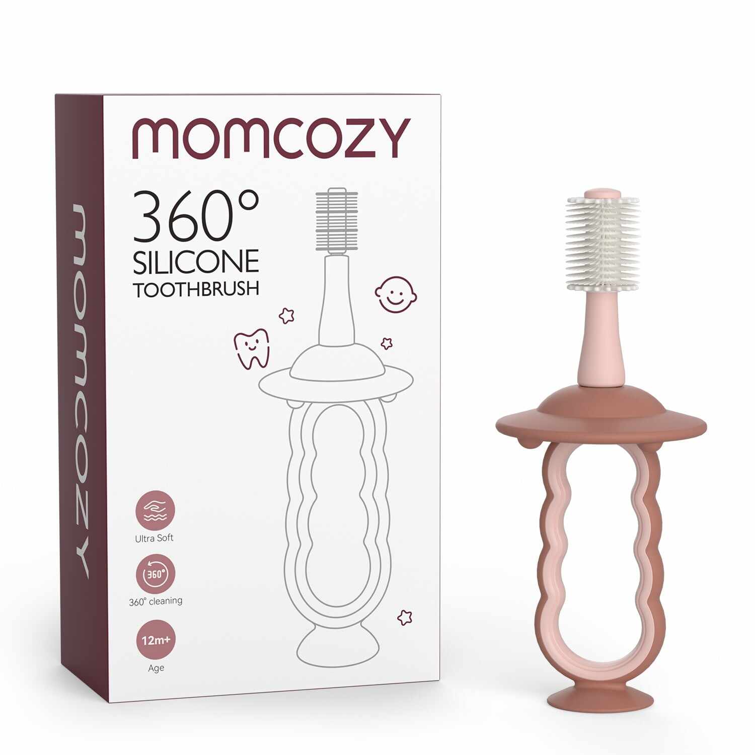 Momcozy 口腔护理系列： 婴儿手指牙刷、湿巾牙刷、舌苔清洁器和牙刷