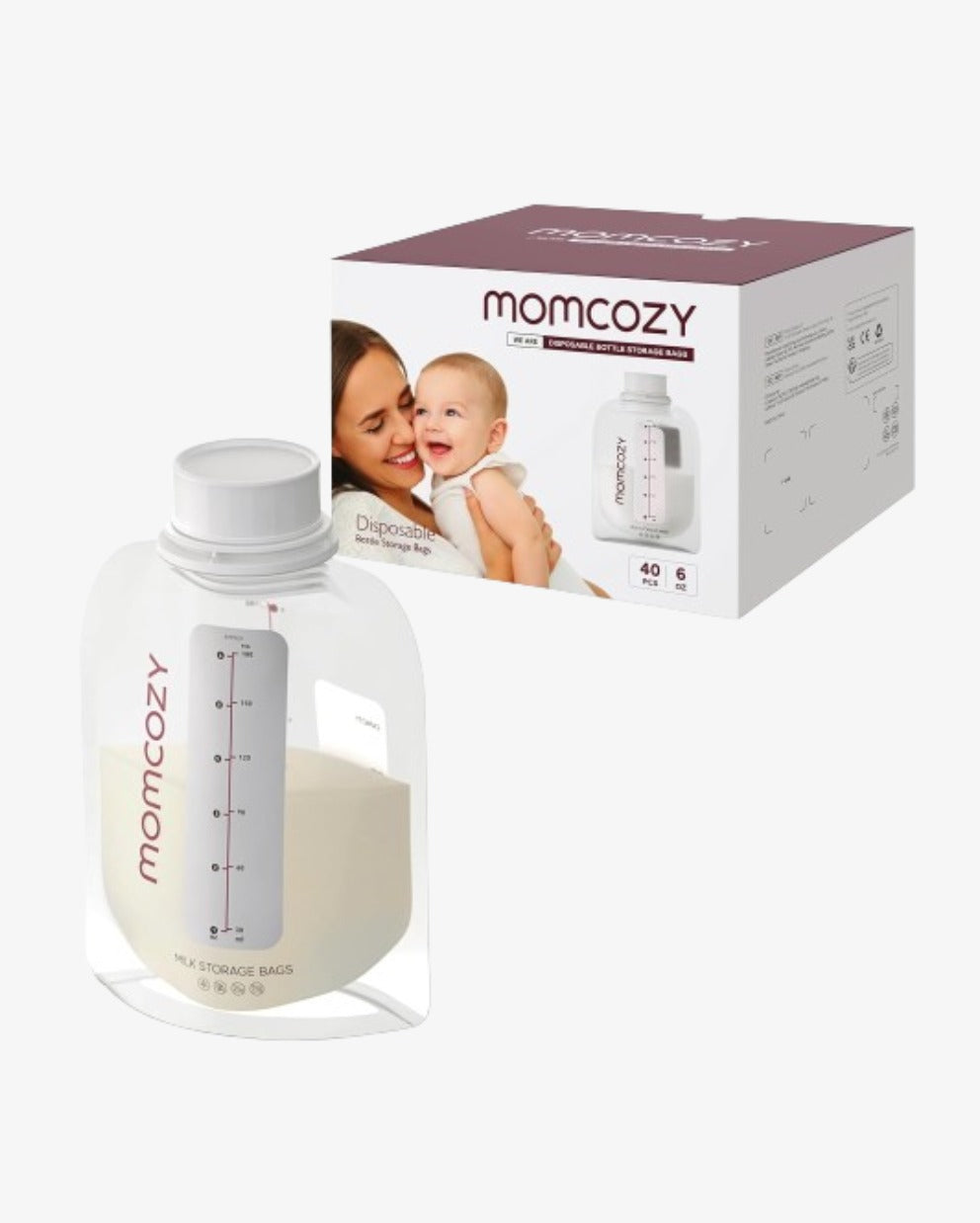 Breast Milk Storage Bags for Momcozy Starter Bottle Kit