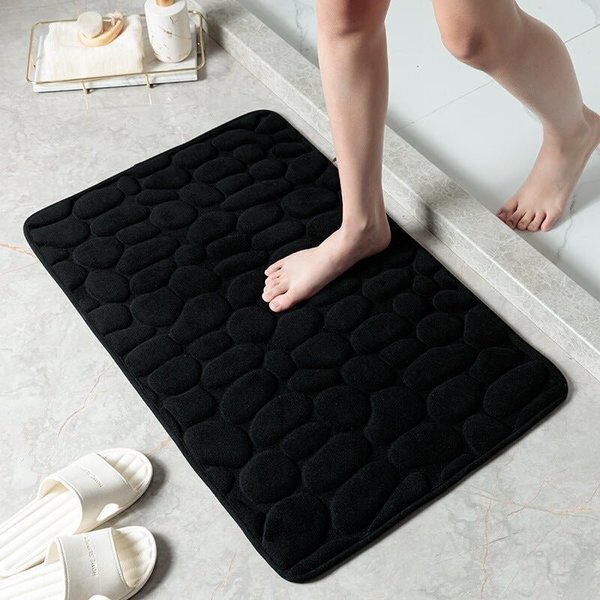 💥Last Day 48% OFF💥Cobblestone Embossed Bathroom Bath Mat