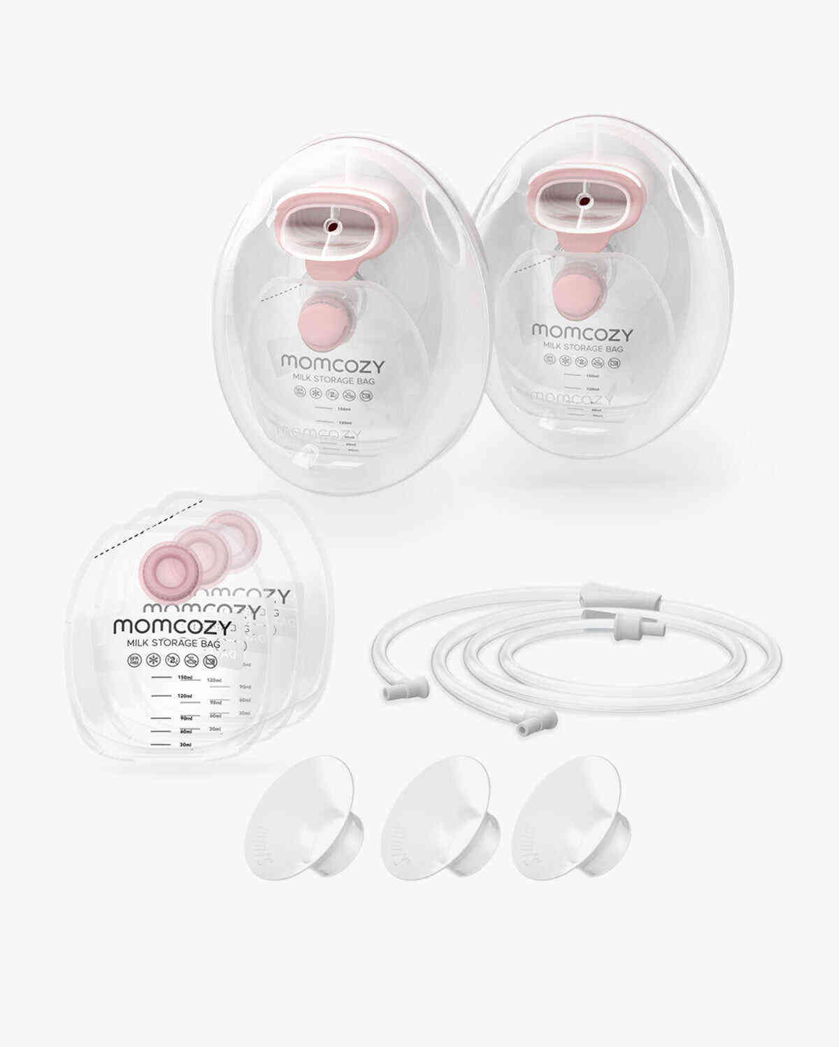 Momcozy 可穿戴式集乳杯 - 适用于 Momcozy V 系列和大多数电动吸奶器