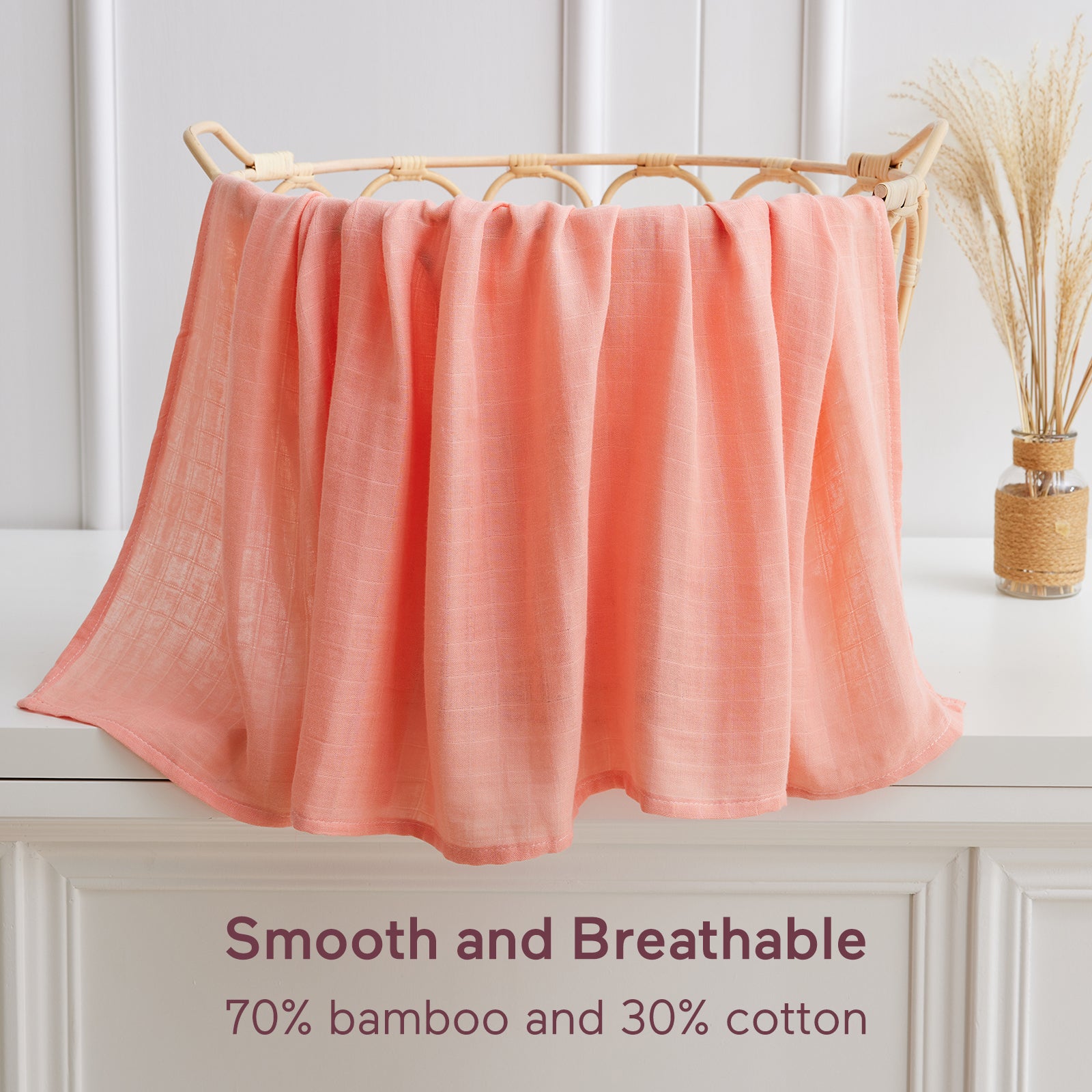 Momcozy Softness Upgrade Muslin Swaddle Blankets