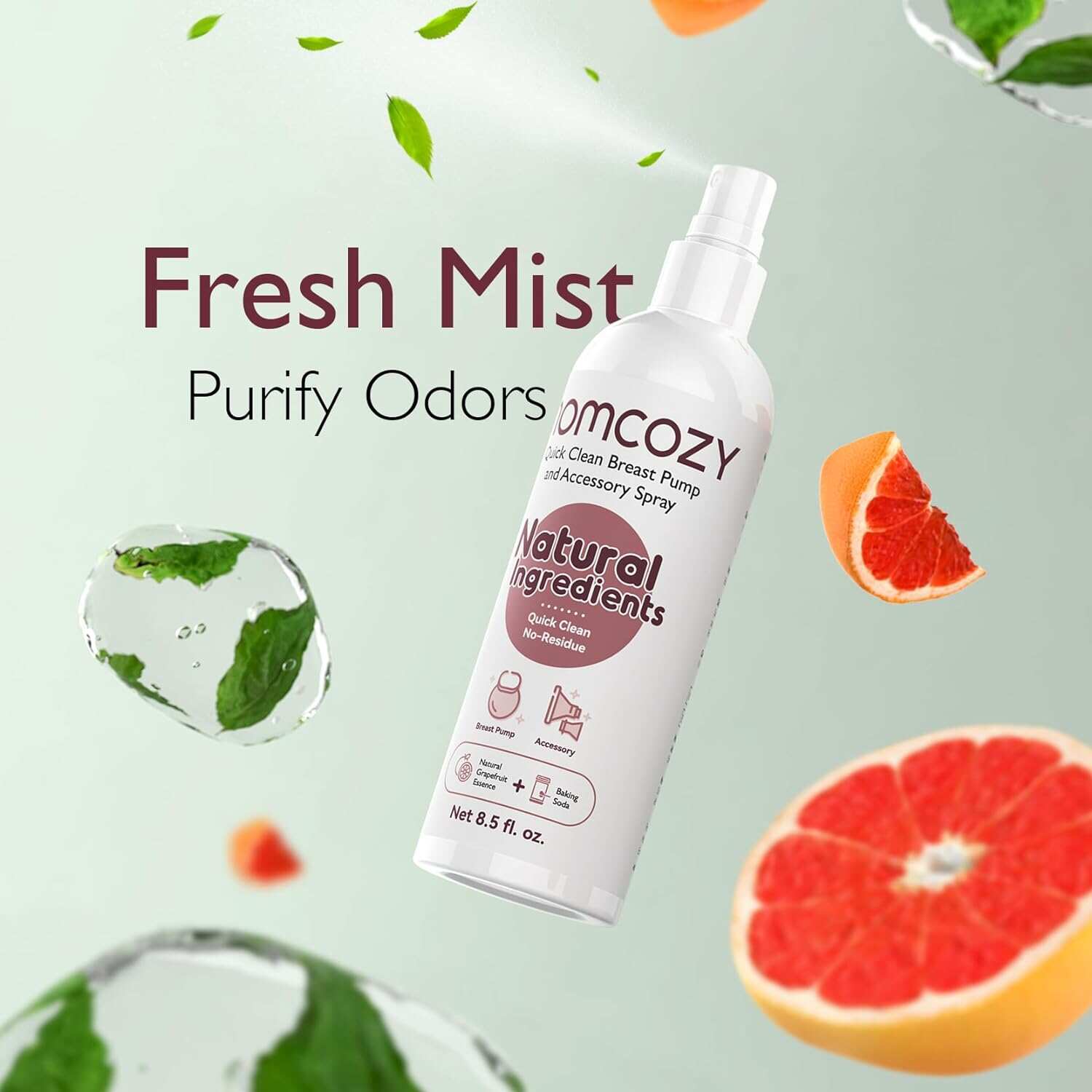 Momcozy 便携式吸奶器清洁喷雾