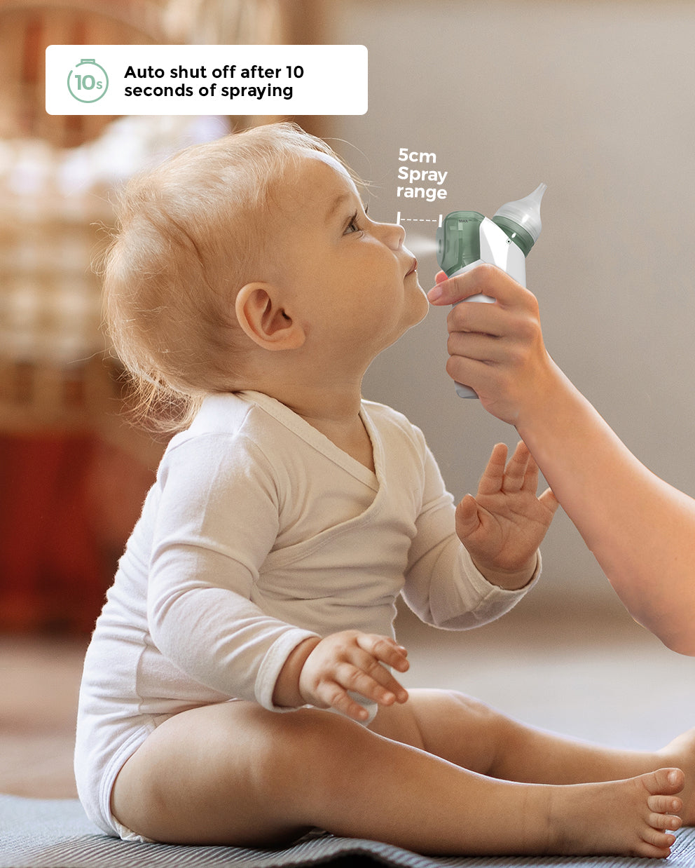 Momcozy Baby 2-in-1 Nasal Aspirator with Sprayer